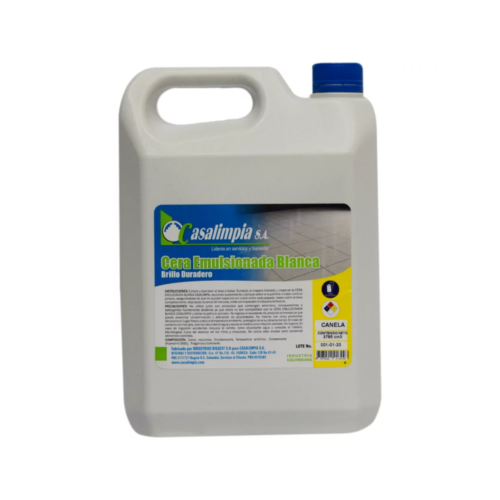 Cera emulsionada blanca Casalimpia 3785ml